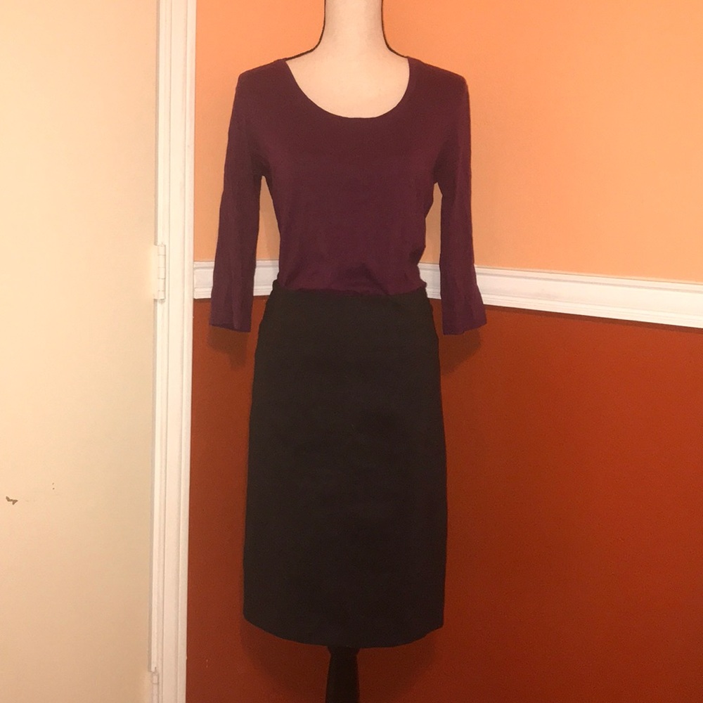 Charcoal gray skirt